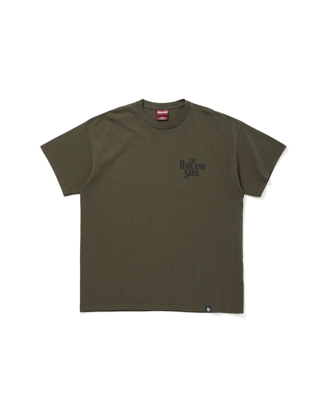 The HAS S/S Tee (OLIVE DRAB) / ロゴ プリントTee