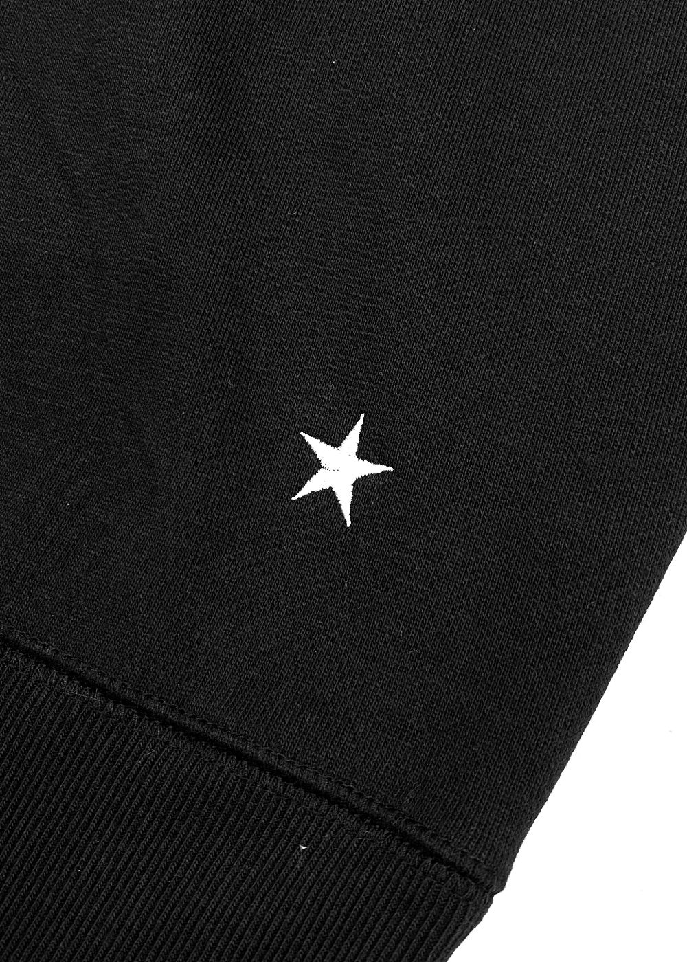 ZIP HOODIE (BLACK) / プリント スウェット ジップ パーカー