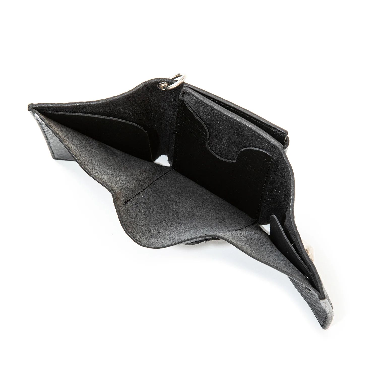STUDS LEATHER MULTI WALLET (BLACK) / スタッズ レザー コンパクト マルチ ウォレット