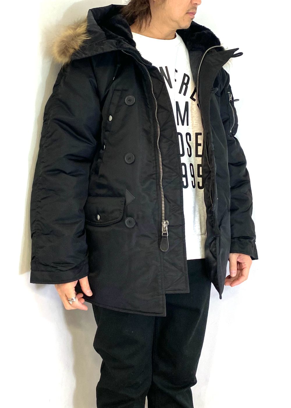 【ラスト1点】×AVIREX N-3B (BLACK) / アヴィレックス ボディー N-3B