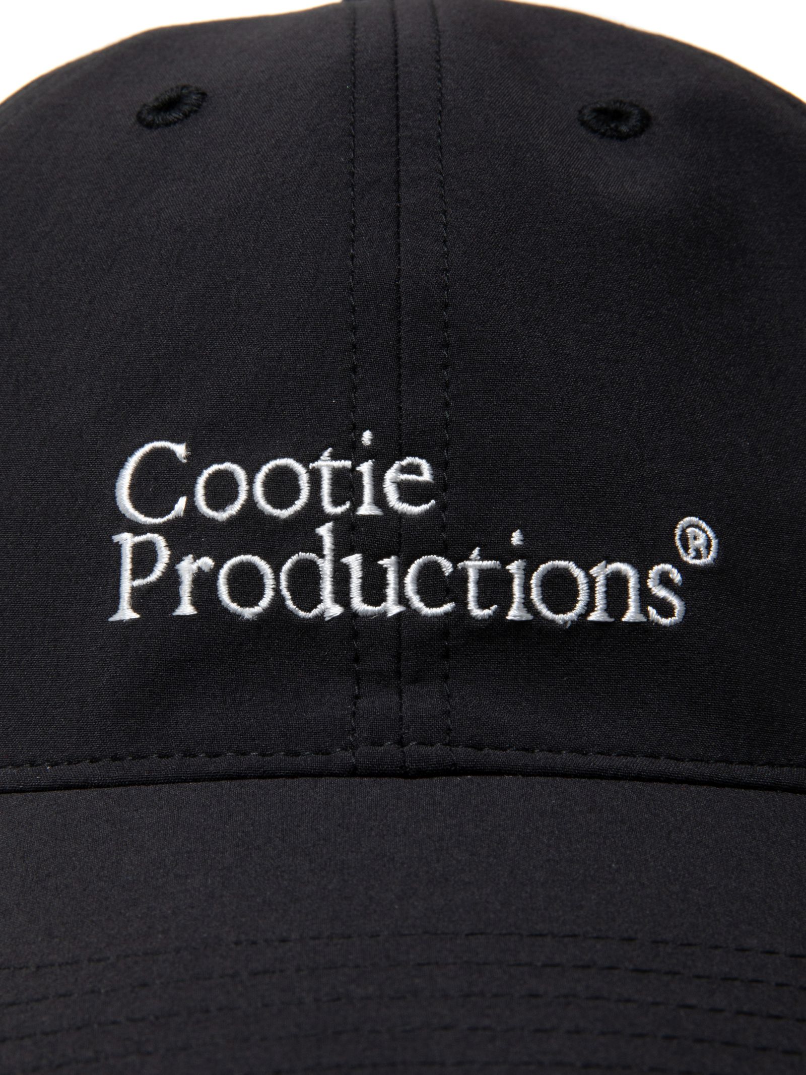 COOTIE PRODUCTIONS Nylon Light Cloth 6 Panel Cap BLACK 6 LOOPHOLE