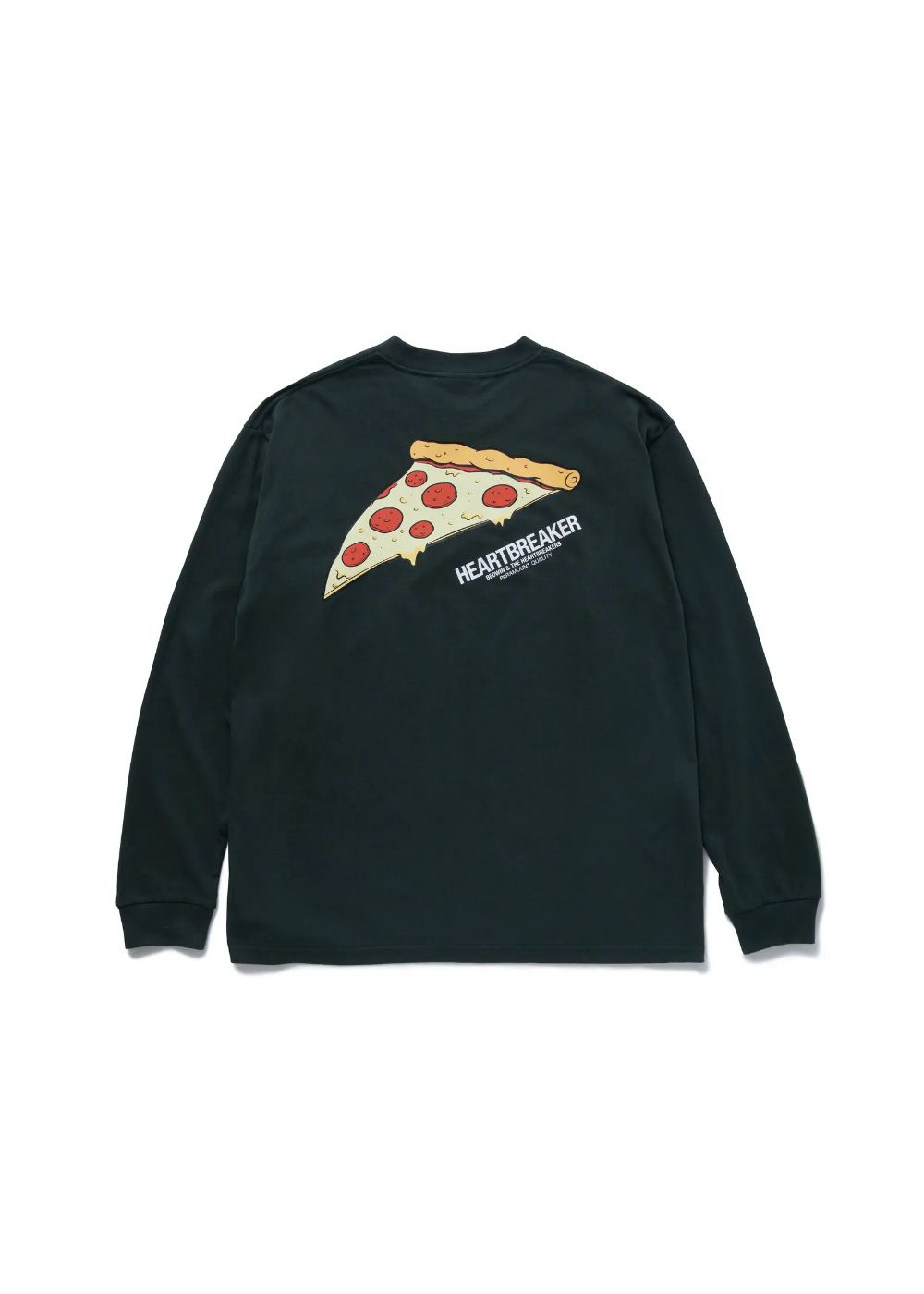 L/S PRINT T "SLICE PIZZA" (D.GREEN) / ミュータントタートルズ コラボ ロンTee