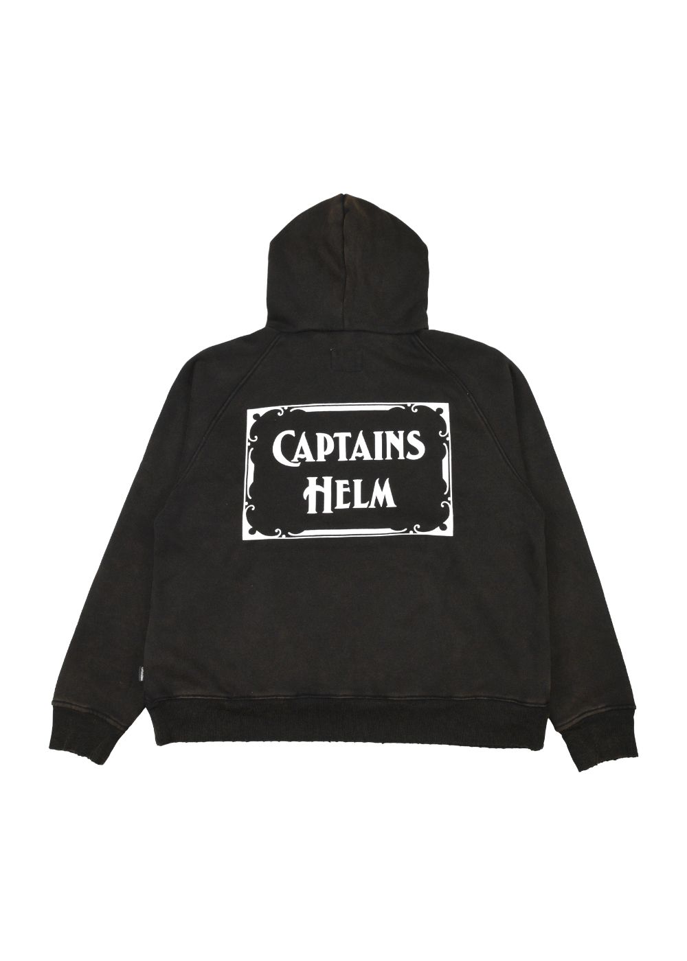 VINTAGE LOGO HOODIE (VINTAGE BLACK) / ヴィンテージ加工 ロゴ スウェット パーカー