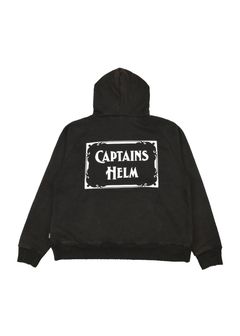 VINTAGE LOGO HOODIE (VINTAGE BLACK) / ヴィンテージ加工 ロゴ スウェット パーカー