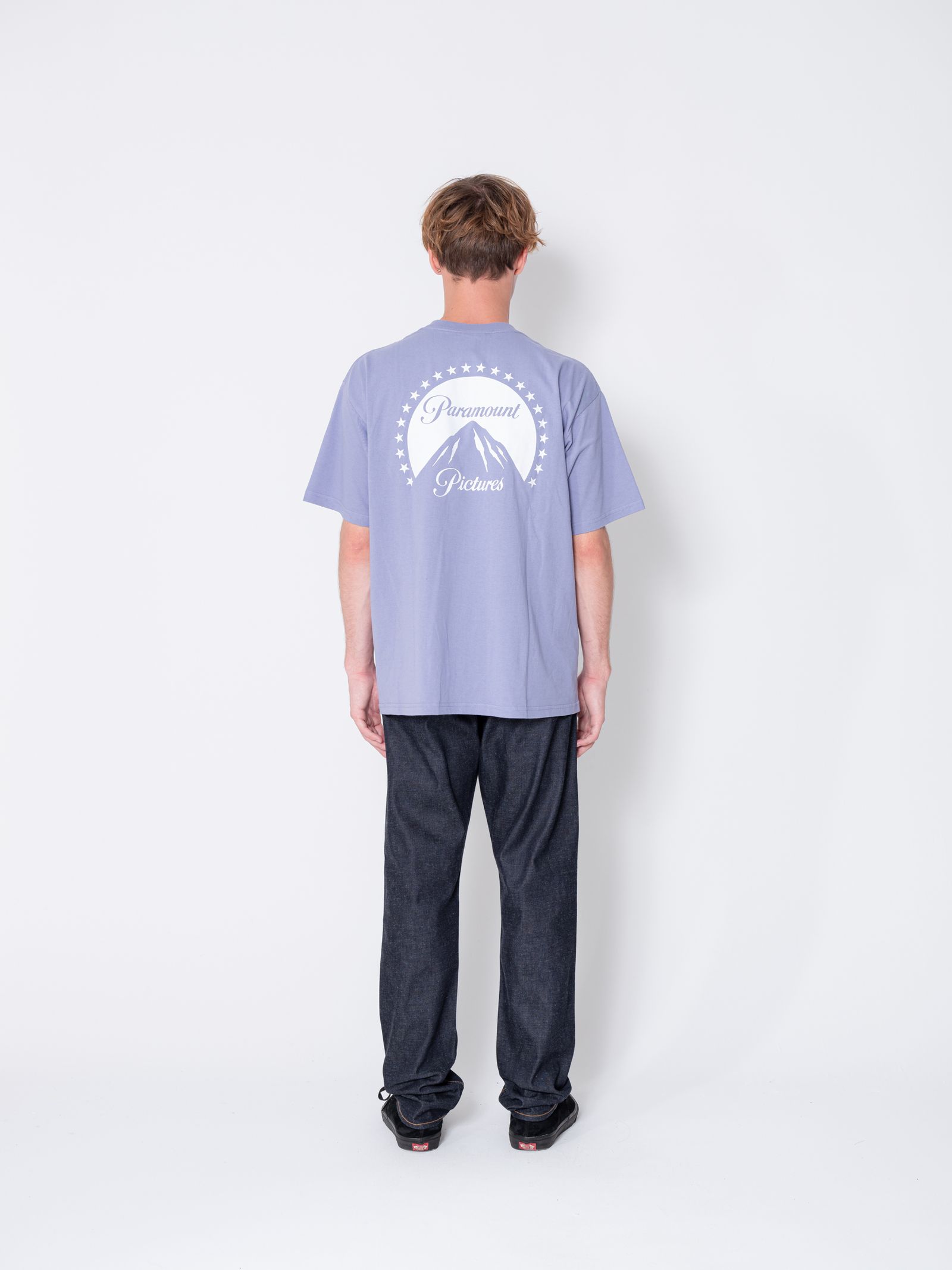 S/S PRINT TEE "HILL" (S.BLUE) / パラマウントピクチャーズ コラボ Tee