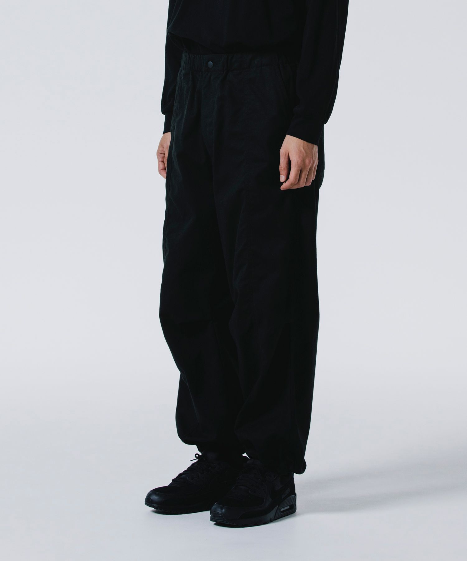 ROTTWEILER - R9 PARACHUTE PANTS (BLACK) / パラシュート