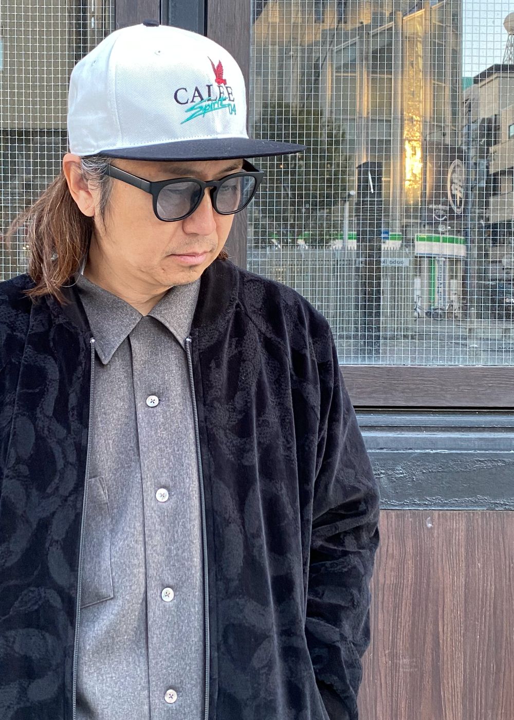 CALEE FS LOGO TWILL CAP (WHITE) / オリジナル ロゴ刺繍 キャップ