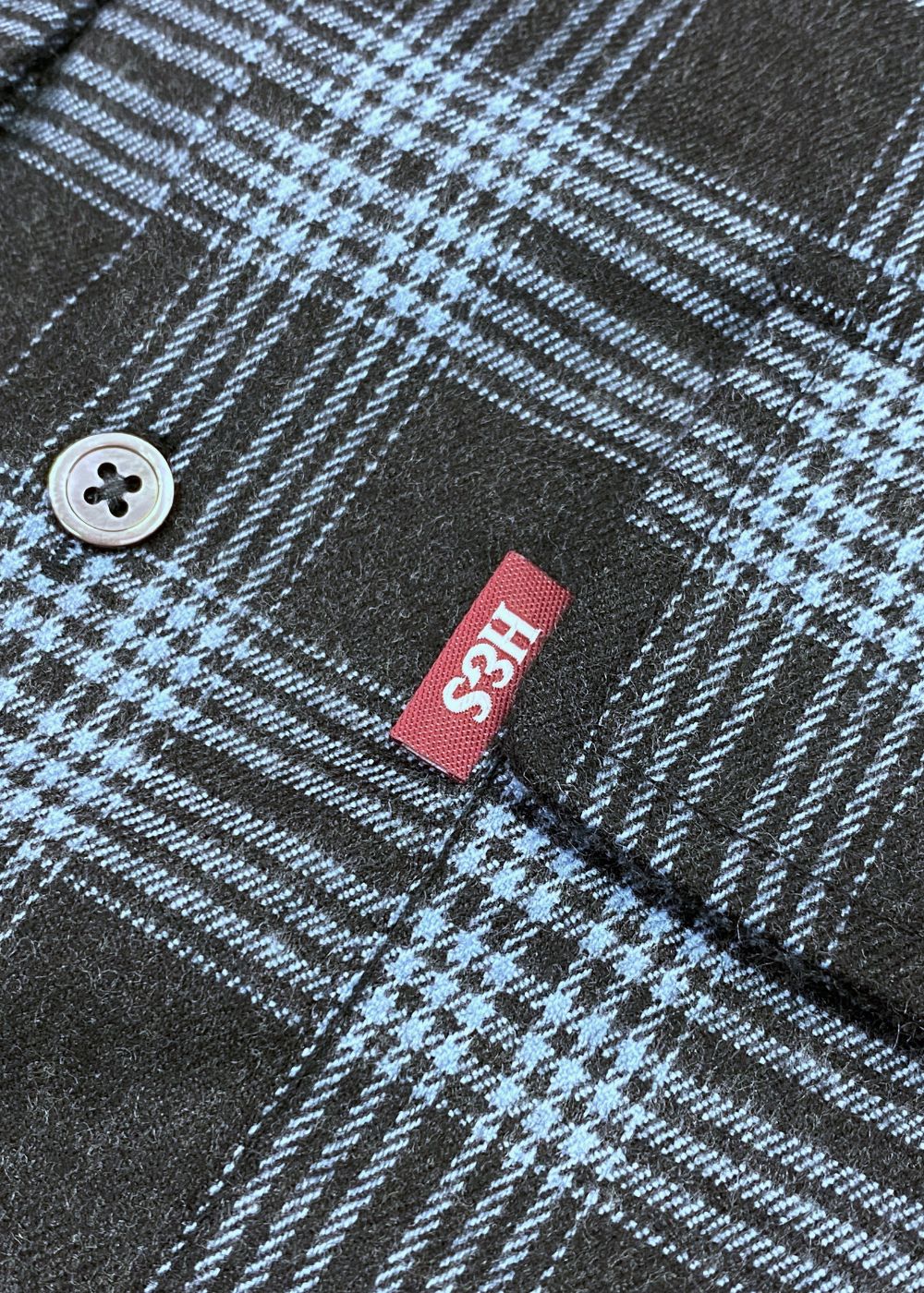 Check L/S Shirt (BLUE) / チェック シャツ