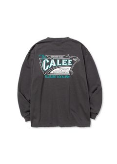 AEROKNOT OLD SIGN BOARD L/S SW TEE ＜NATURALLY PAINT DESIGN＞ (CHARCOAL) / ×ナチュラリーペイント コラボ スウェット