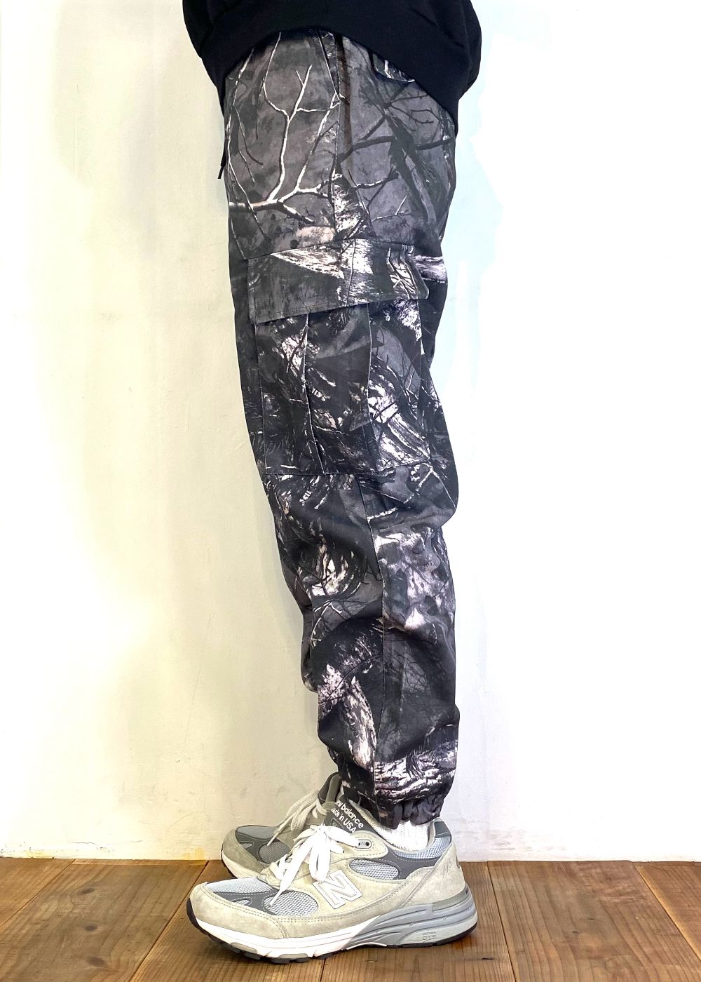 6P Camo Track Pant (BLACK CAMO) / オリジナル カモフラージュ カーゴ パンツ / セットアップ可能