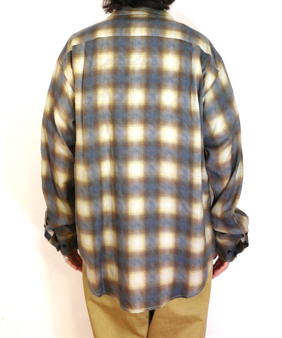 MINEDENIM - 【ラスト1点 / お取り寄せ不可】Drape Denim Ombre Check