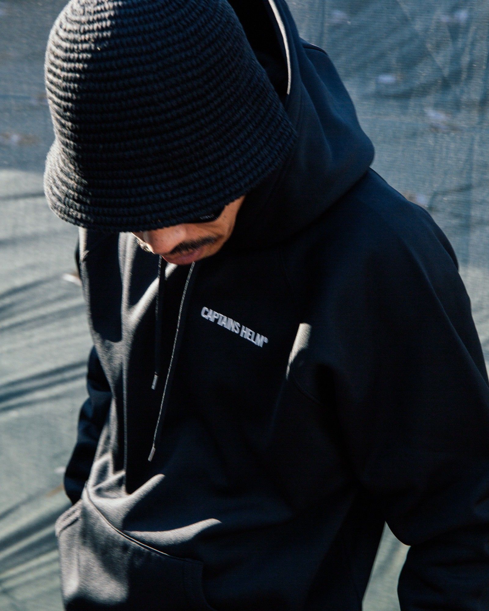 PLEASURE SEEKERS TEC HOODIE (BLACK) / セットアップ テック フーディー / セットアップ可能