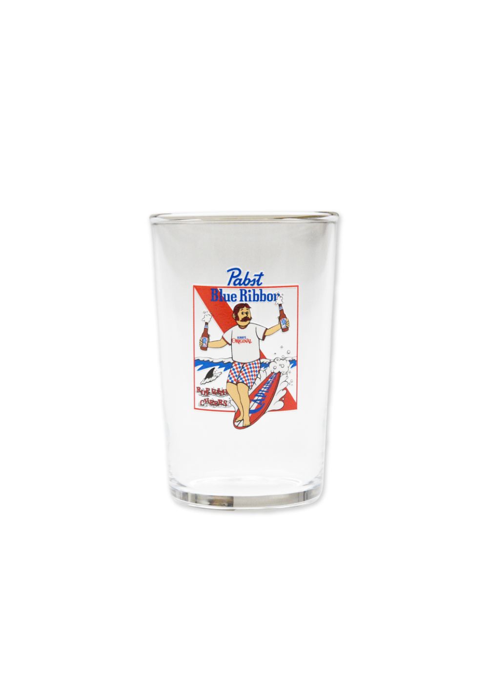 × Pabst Blue Ribbon CHEERS GLASS (CLEAR) / ×パブストブルーリボン コラボ グラス