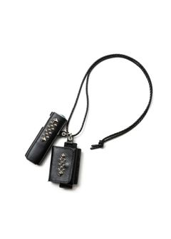 STUDS LEATHER IQOS & HEAT STICK CASE (BLACK) / スタッズ レザー アイコス ケース