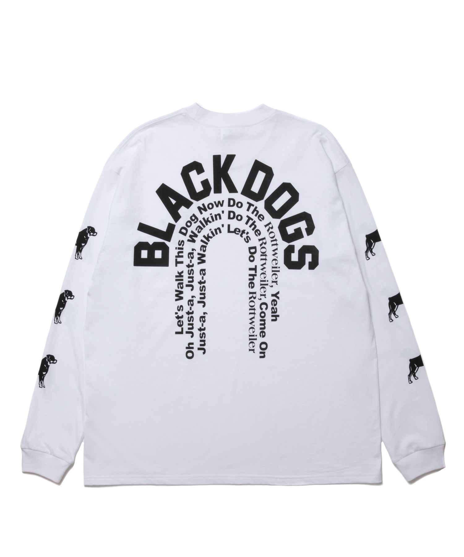 ROTTWEILER - R DOG L/S TEE (WHITE) / プリントロンT | LOOPHOLE