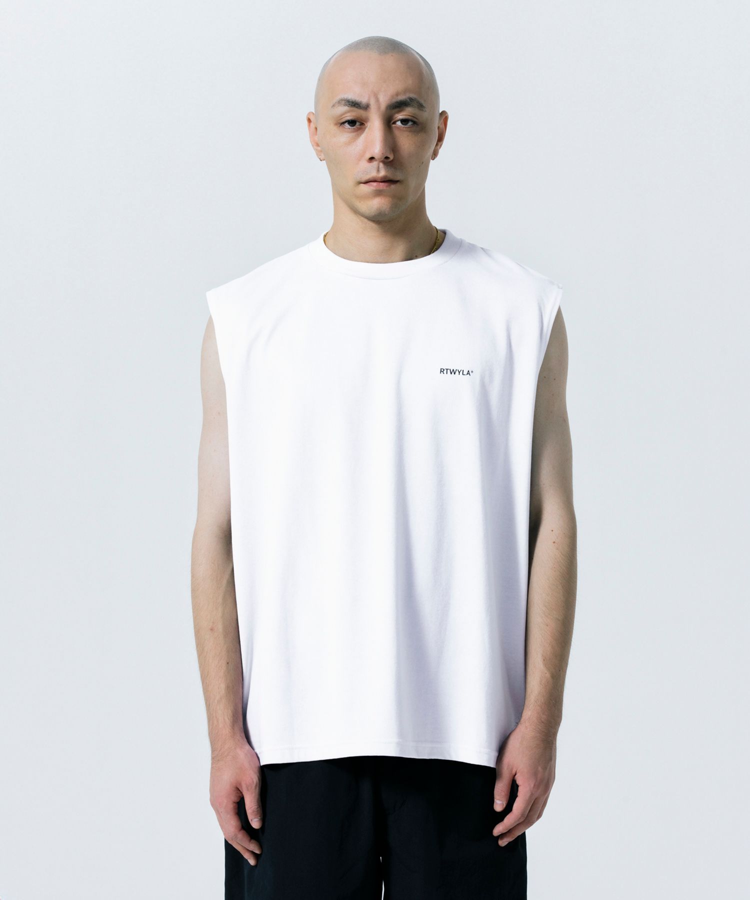 R9 RTWYLA NOSLEEVE TEE (WHITE) / オリジナル ノースリーブ Tシャツ