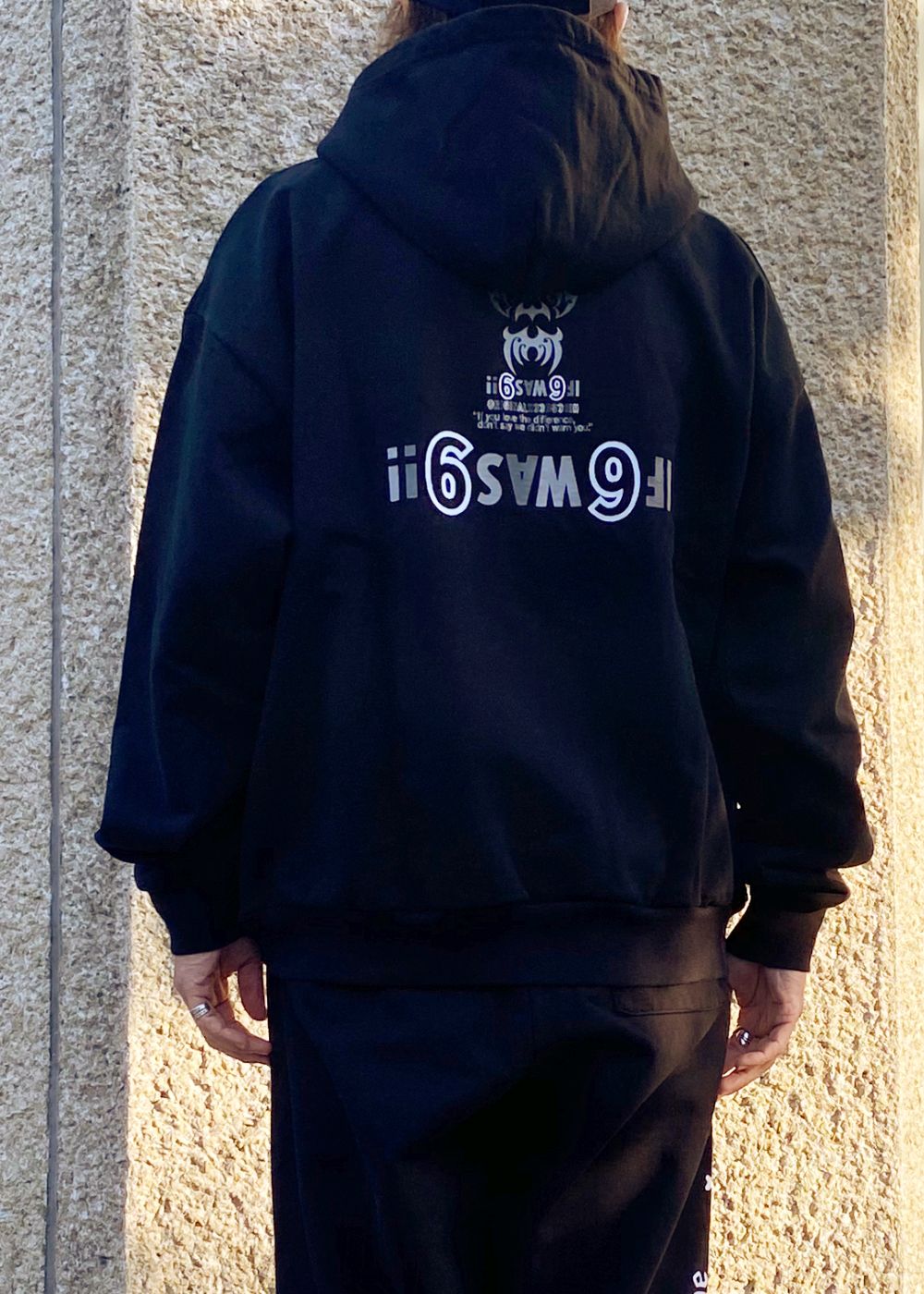 The H&S Hooded Sweat Shirt (BLACK) / 西浦徹 コラボ スウェット パーカー