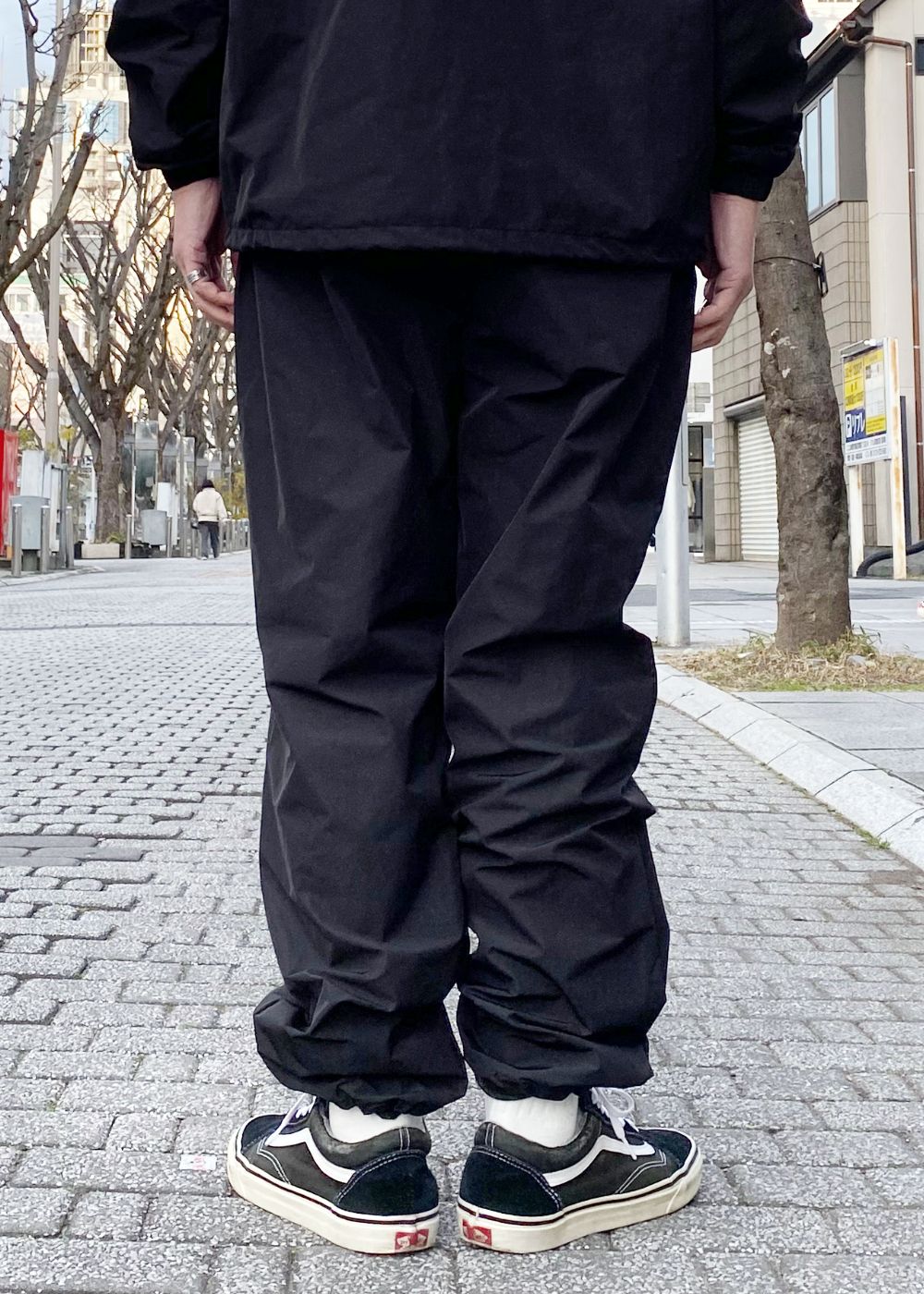 Nylon Track Pant (BLACK) / ナイロン トラックパンツ / セットアップ可能