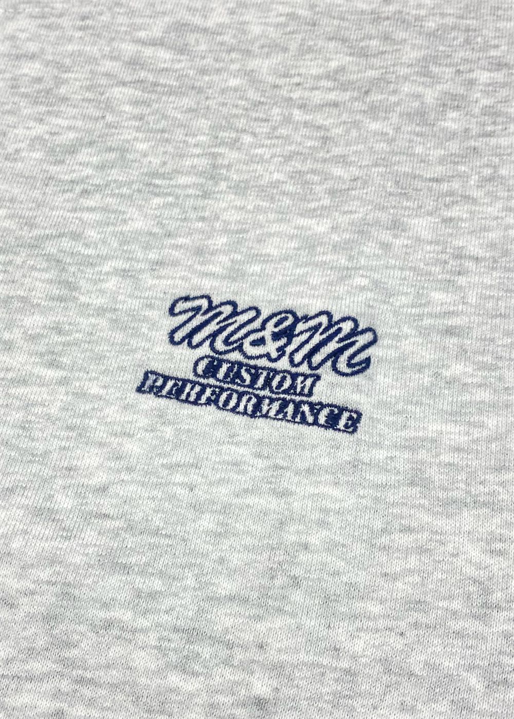 Short Sleeve Sweat (ASH) / ロゴ刺繍 半袖 クルーネック スウェット / セットアップ可能