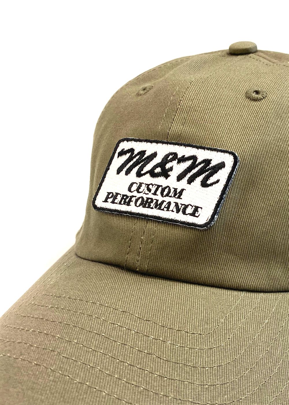 M&M CUSTOM PERFORMANCE - COTTON TWILL LOW CAP (OLIVE) / ワッペン 