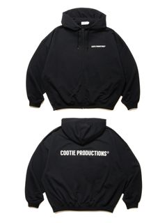 COOTIE PRODUCTIONS - Dry Tech Oversized Sweat Crew (BLACK 
