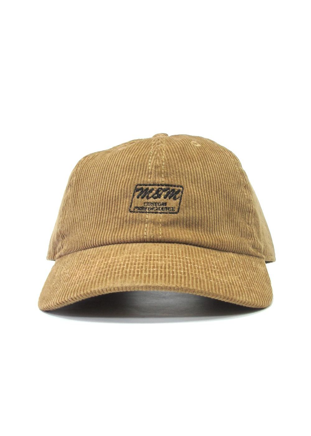 【ラスト1点】CORDUROY CAP (TAN) / ロゴ刺繍 コーデュロイキャップ
