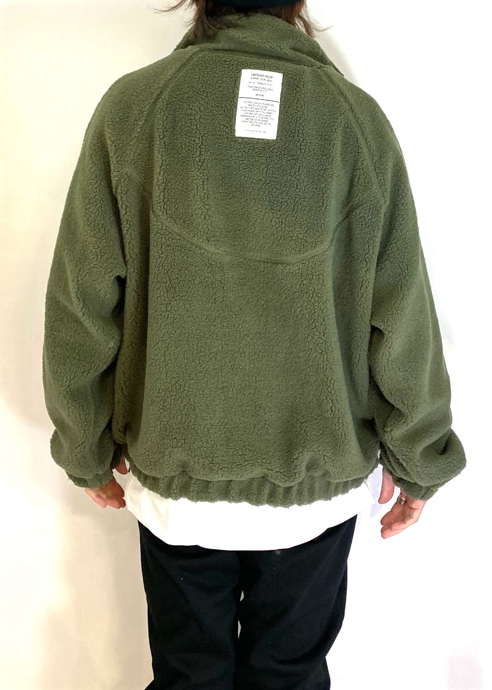 【ラスト1点】REVERSIBLE FLEECE JACKET (OLIVE×TIGER CAMO) / リバーシブル フリース ジャケット
