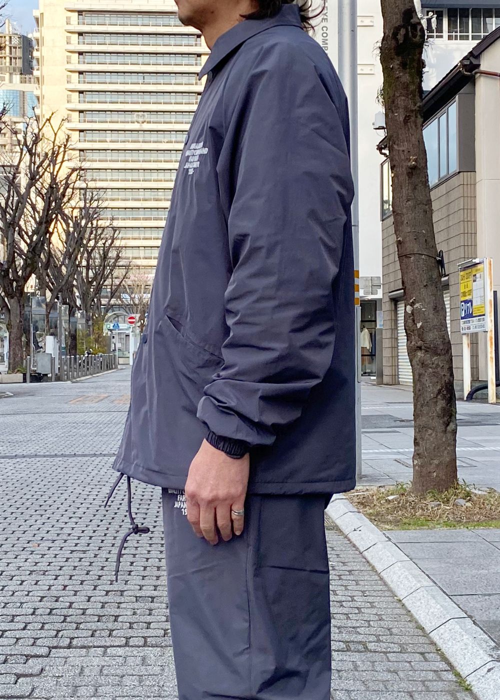 Coaches Jacket (CHARCOAL GRAY) / ナイロン コーチ ジャケット / セットアップ可能