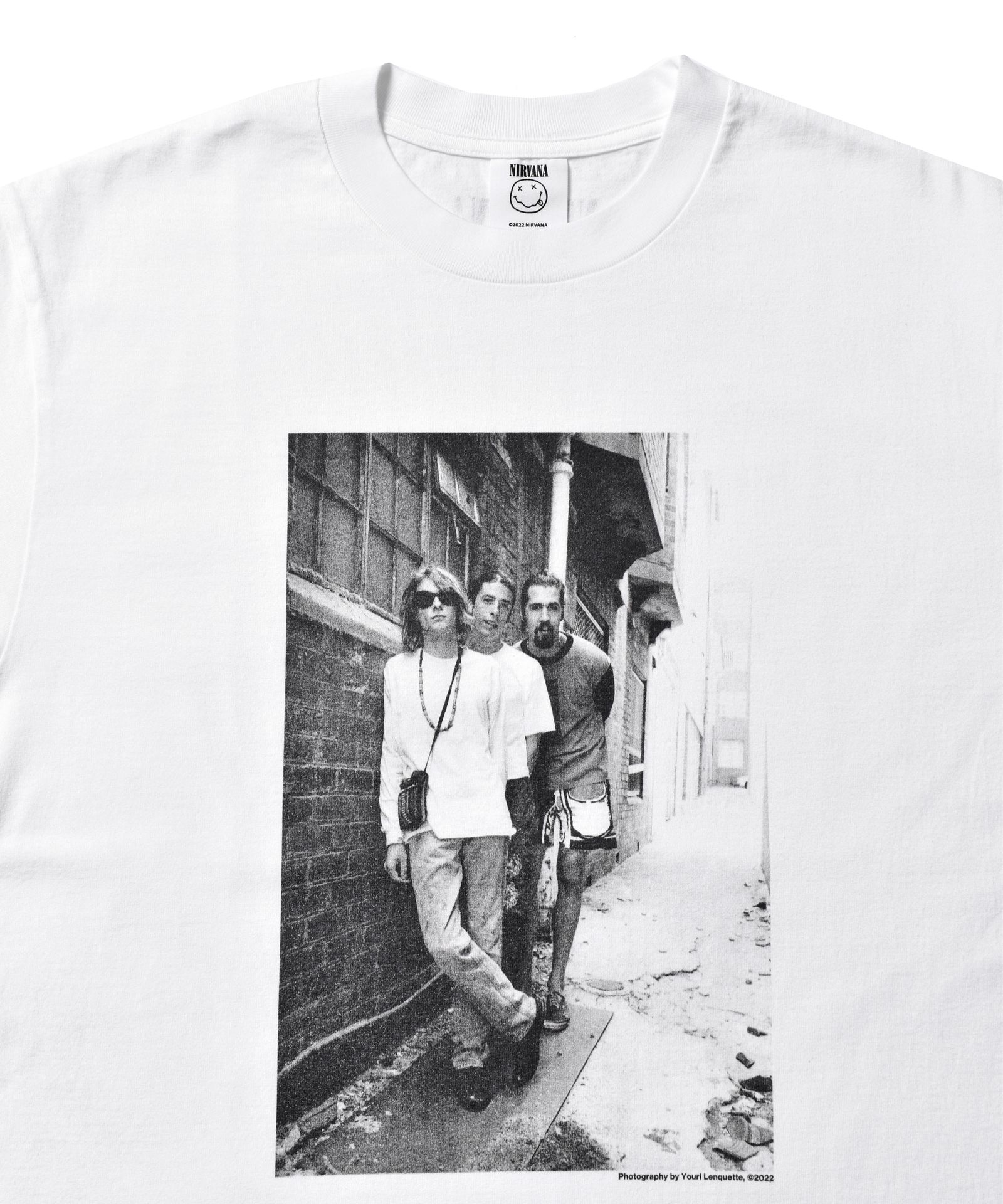 MINEDENIM - × Nirvana ''YL Photo'' Tee (WHITE) / ニルバーナ コラボフォトT | LOOPHOLE