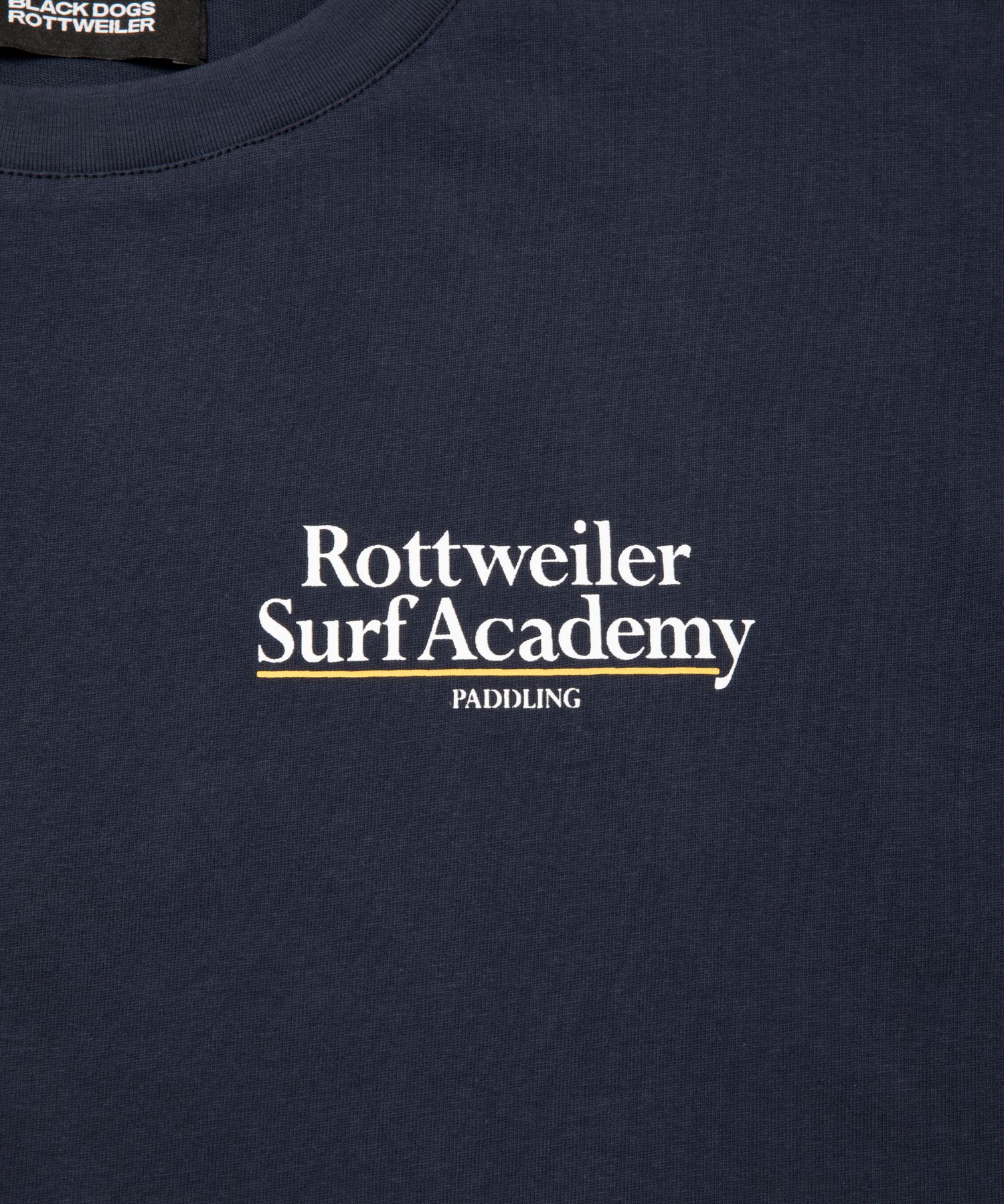 R9 SURF ACADEMY LS TEE (NAVY) /  オリジナル ロゴプリント ロングスリーブ Tシャツ