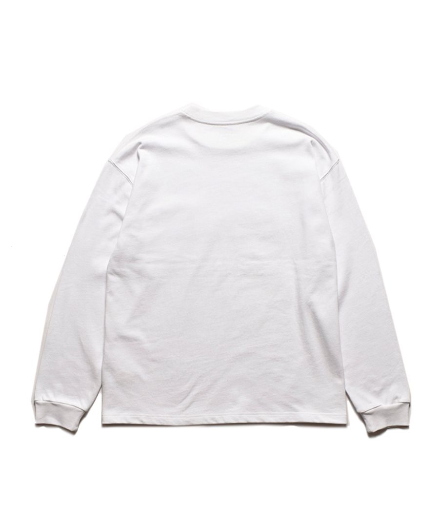 MINEDENIM - Heavy weight Loose Fit L/S T-SH (WHT) / BTSA MINEDENIM - Heavy weight Loose Fit L/S T-SH (WHT) / BTSA