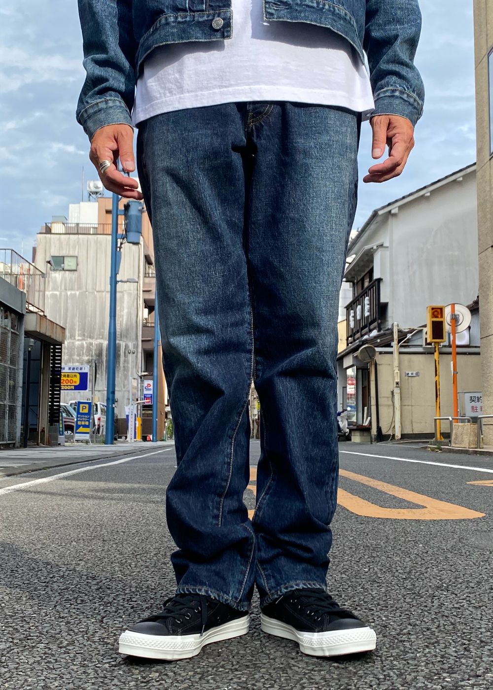 S.Denim Regular Straight Jeans (USD) / ストレート ユーズド デニムパンツ / セットアップ可能