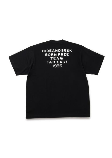 Typewriter S/S Tee (BigSilhouette) (BLACK) / ヘビーオンス ワイド Tシャツ