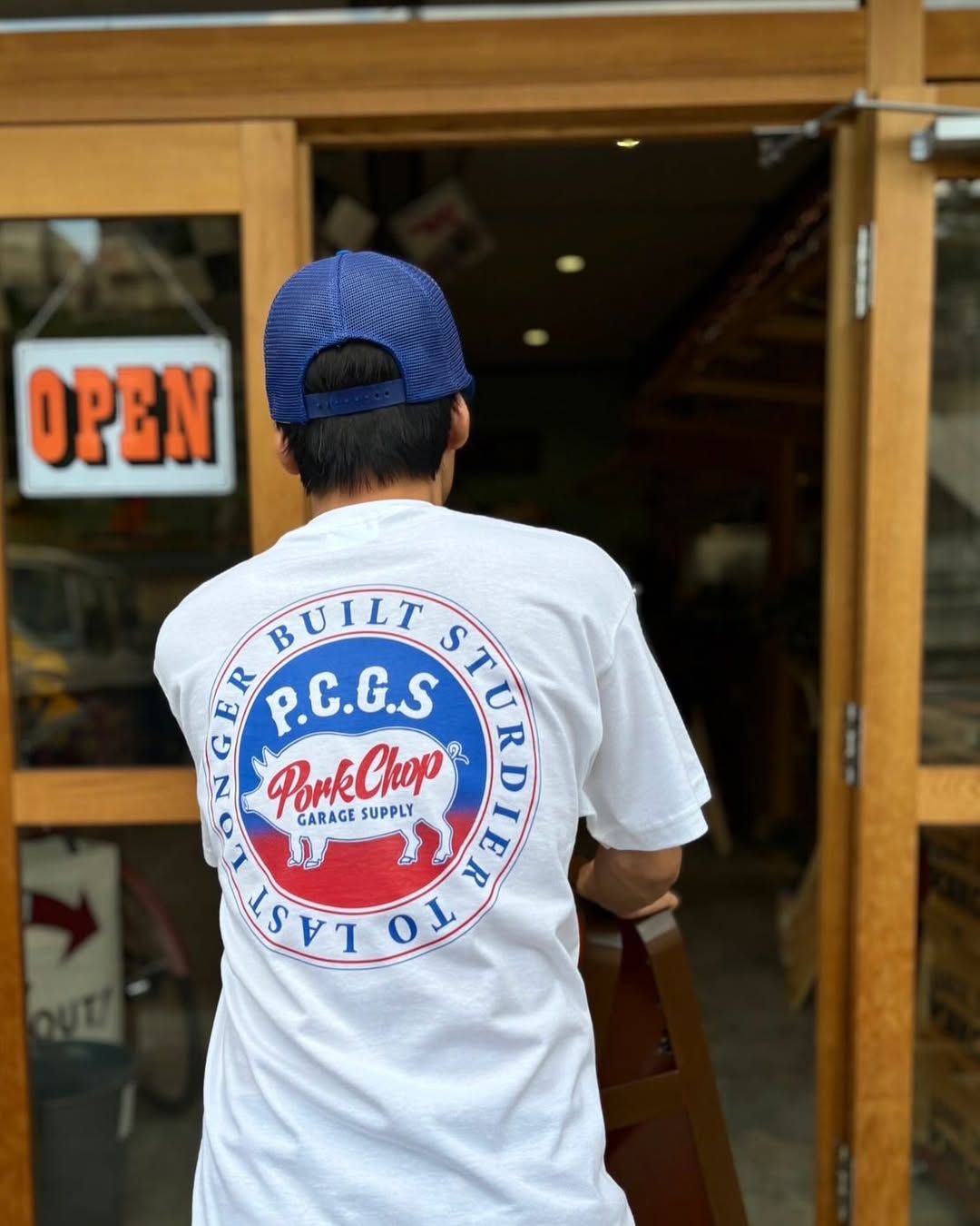 CIRCLE PORK TEE (WHITE) / サークルポーク Tシャツ