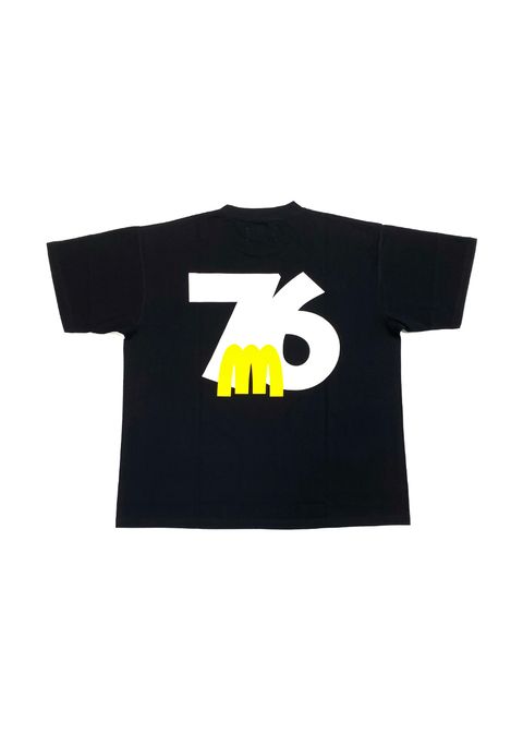 76MIN-NANO TEE (BLACK) /  MIN-NANO コラボ 76 Tシャツ