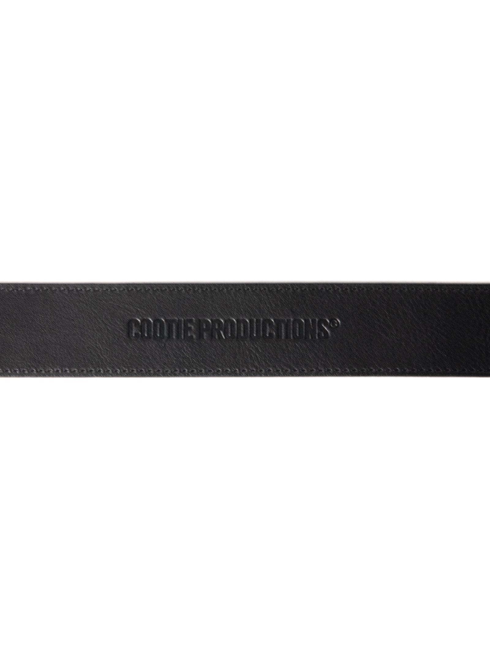 COOTIE PRODUCTIONS - Leather Square Belt (SILVER) / スクエア