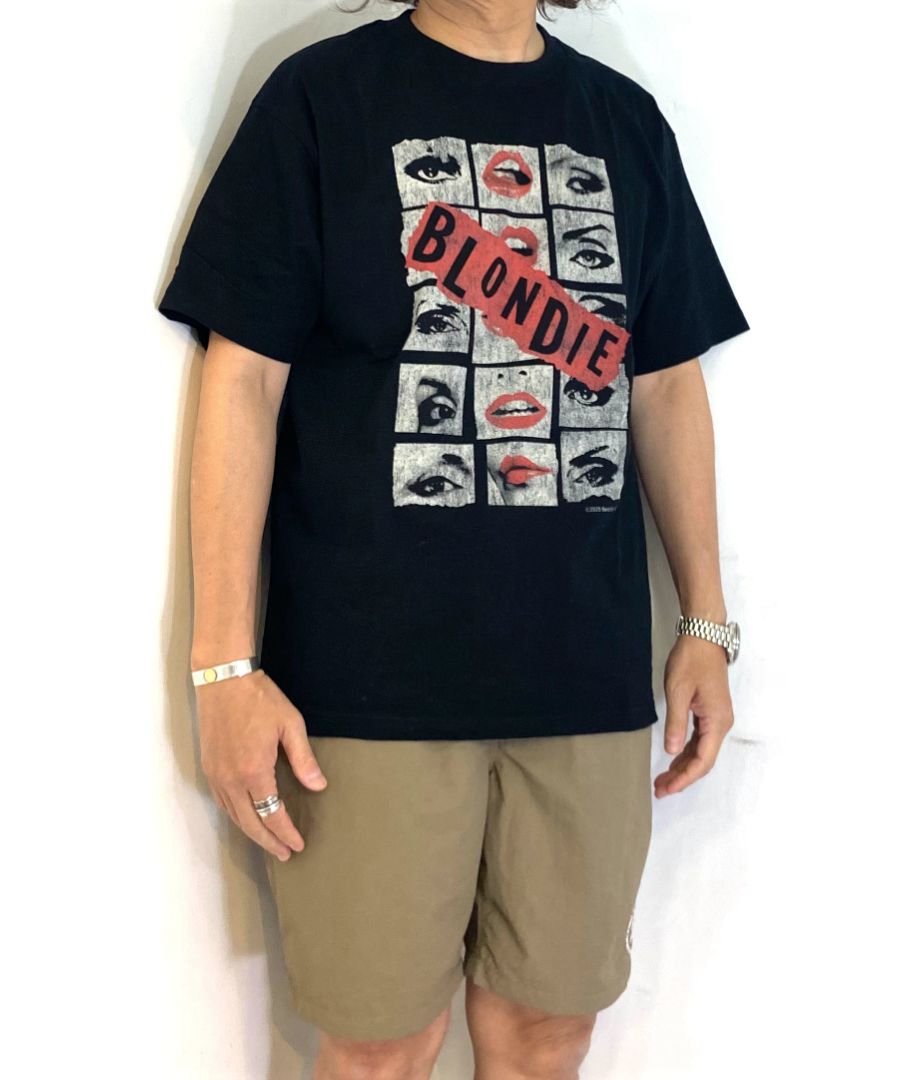 × BLONDIE "Eyes & Lips" Crewneck T-SH (BLACK) / ブロンディー コラボ Tシャツ