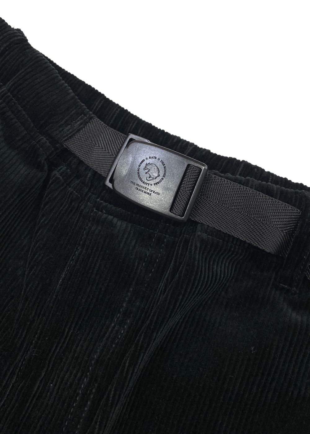 【ラスト1点】CORDUROY EASY PANTS (BLACK) / コーデュロイ イージー パンツ