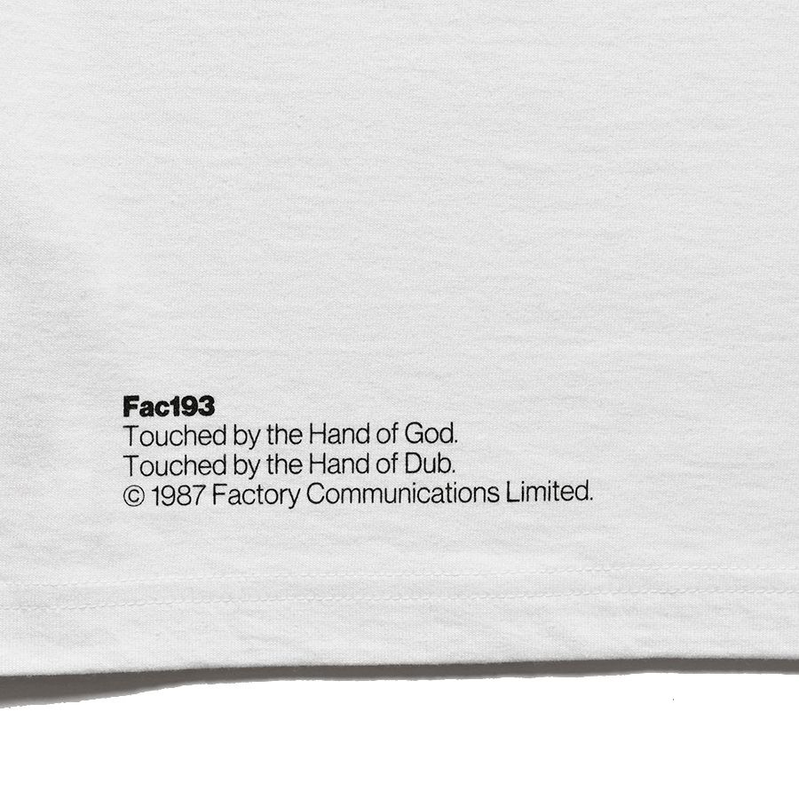 New Ordar "TOUCHED BY THE HAND OF GOD" Crewneck T-SH (WHITE) / ニューオーダー コラボ Tシャツ