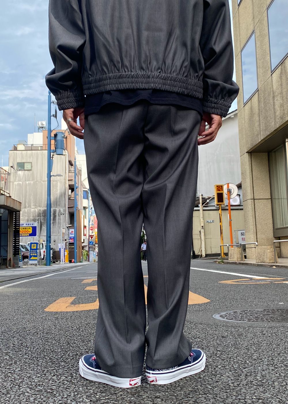 Pleated Trouser (GRAY) / プリーツ スラックス / セットアップ可能