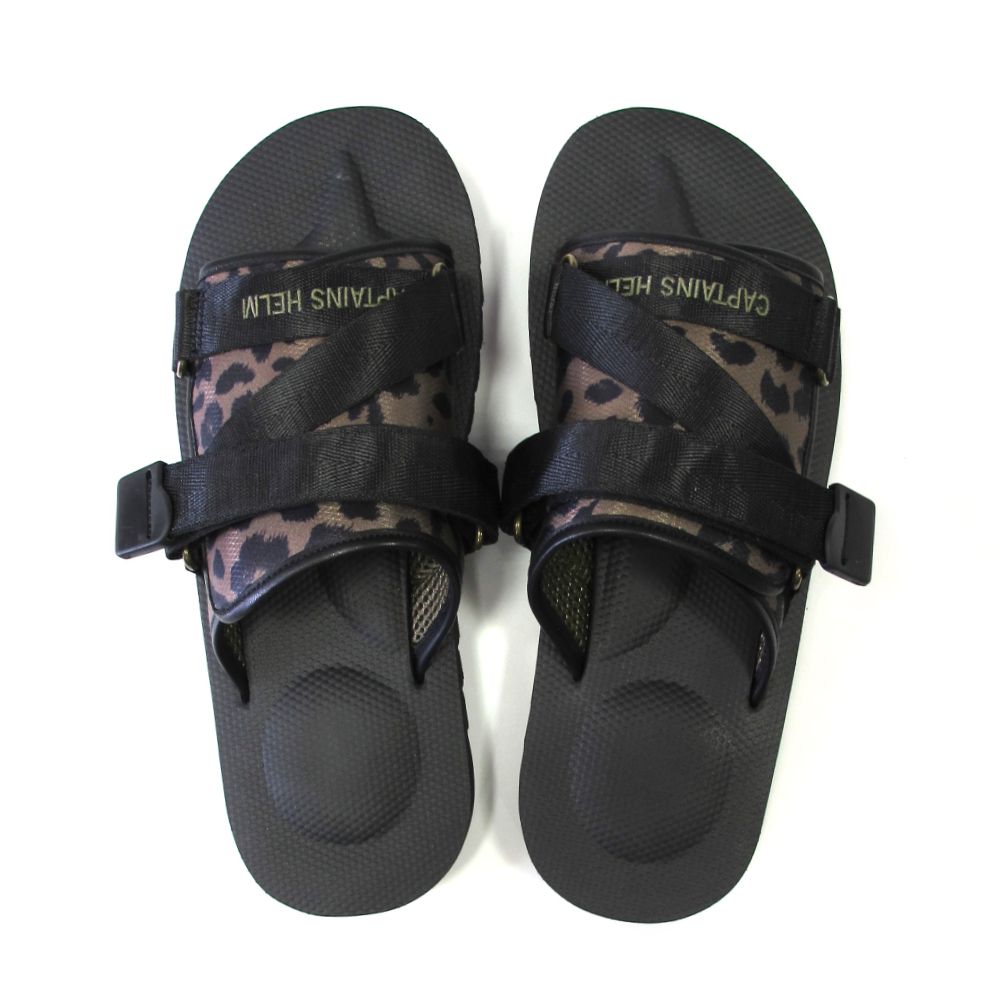 CAPTAINS HELM - × BROTHER BRIDGE SHARK SOLE W-P SANDAL (BLACK