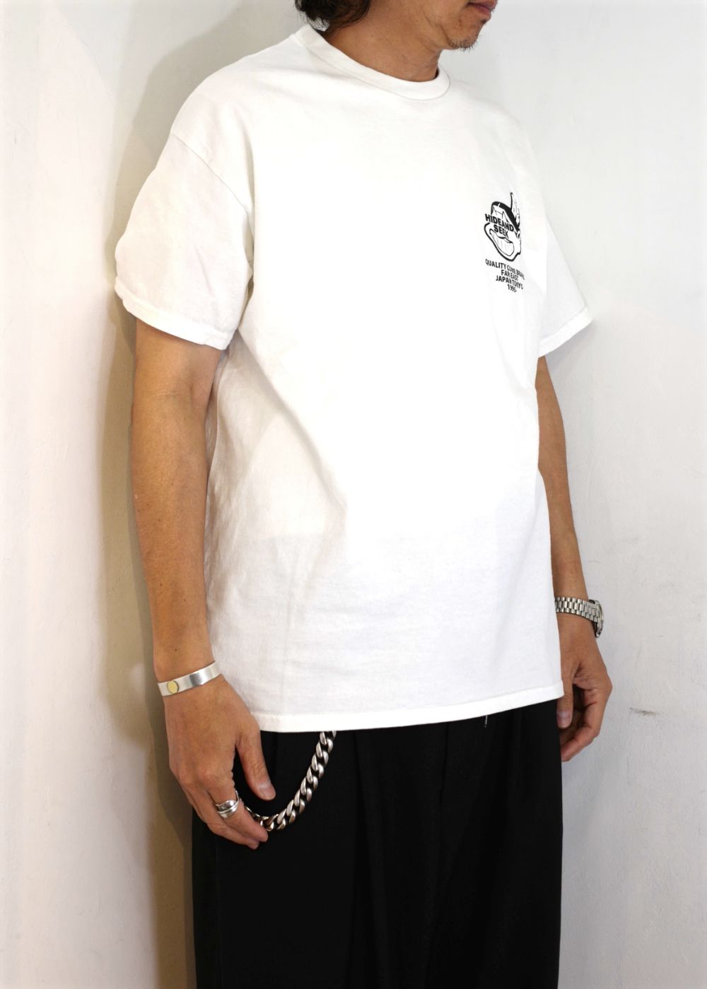 Indian S/S Tee (WHITE) / ロゴ プリントTee
