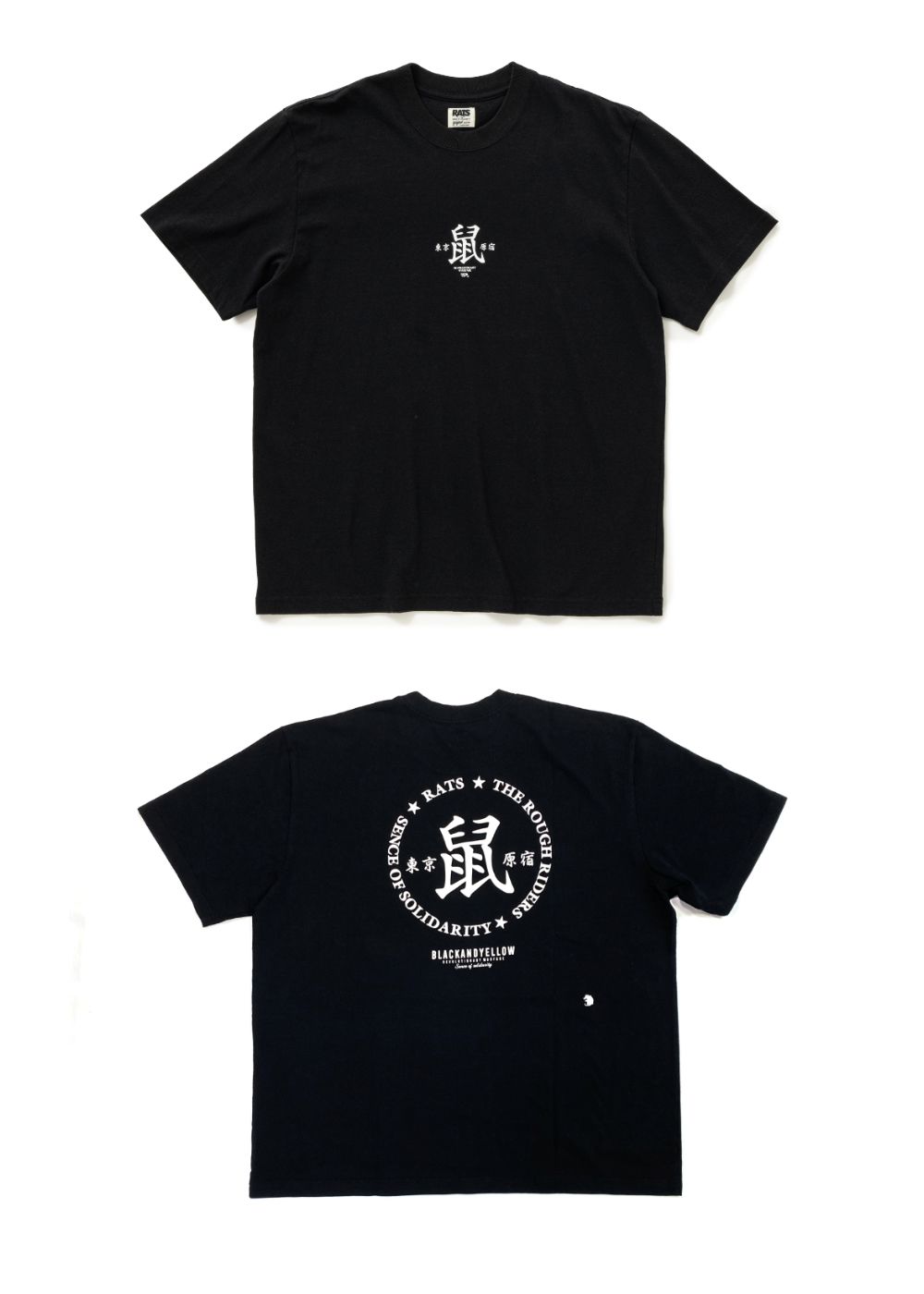 【メール便不可】 RATS - LOOPHOLE | Tシャツ 鼠 / (BLACK) TEE 鼠 トップス