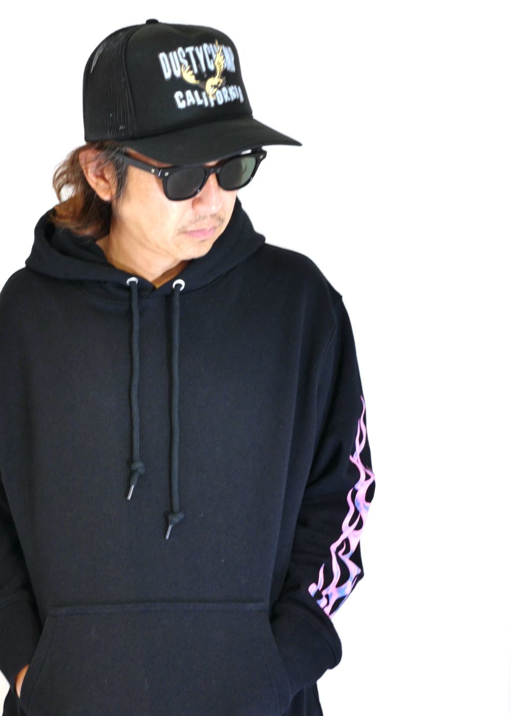 DUSTYCHAMP × DamianFulton MESH CAP (BLACK) / ダスティーチャンプ × ダミアンフルトン コラボ メッシュキャップ