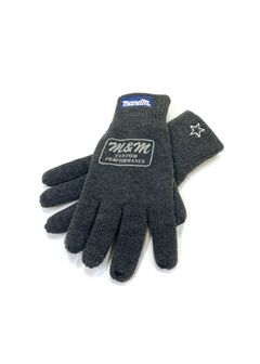 KNITTED GLOVES (CHARCOAL) / ニット グローブ