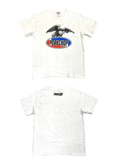 【ラスト1点】EAGLE LOGO POCKET TEE (WHITE) / ロゴ プリント ポケットTシャツ