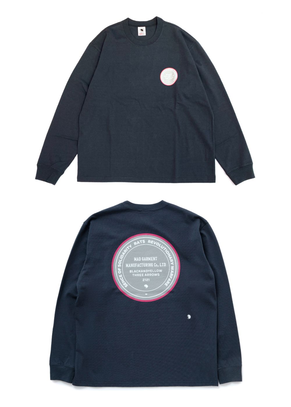 RATS - 【ラスト1点】CIRCLE MGM L/S TEE (CHARCOAL) / サークルロゴ