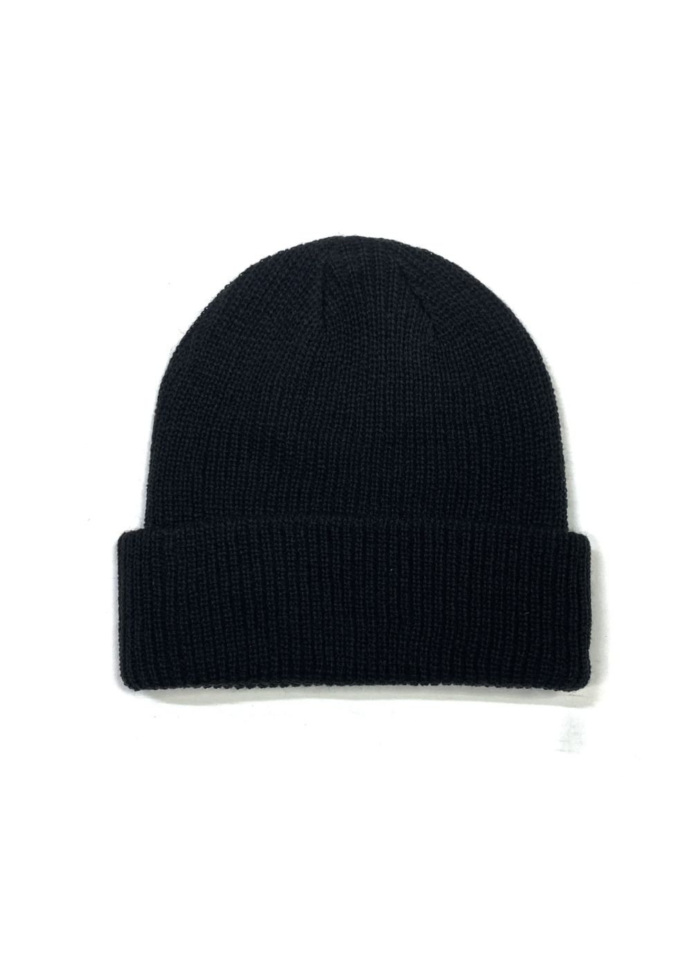 KNIT CAP (BLACK) / ロゴ刺繍 ニットキャップ