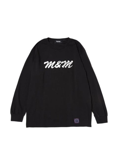 PRINT L/S TEE (×MASSES) (BLACK) / マシス コラボレーション プリントロンT