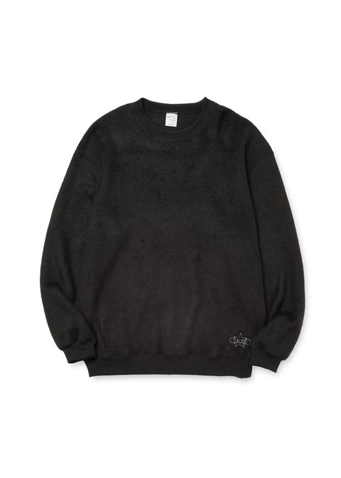 SHAGGY FABRIC CREW NECK SW (BLACK) / シャギー クルー ネック カットソー